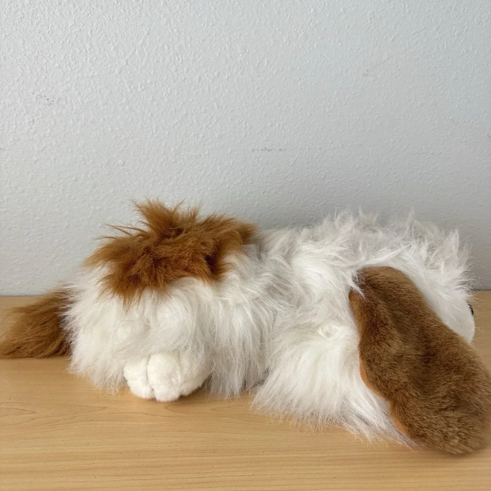 Vintage 80s‎ Large Stuffed Dog Brown White Floppy Chrisha Creation Playful Plush